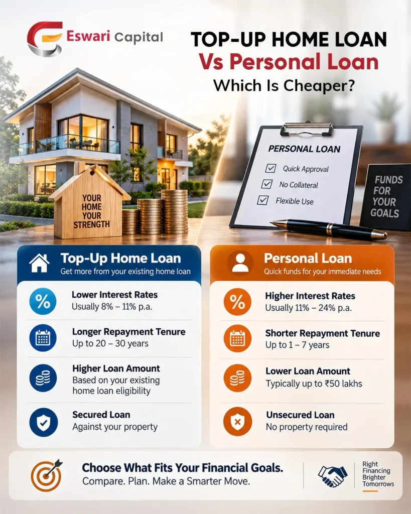 top-up home loan vs. a personal loan